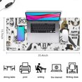 thumbnail image 5 of Long Mouse Pads for Desk,Halloween Vintage Trick or Treat Desk Mats on Top Of Desks, Desk Mouse Pad Extra Large with 3mm Non-Slip Base and Stitched Edge for Gaming,Office,Work,Home 35.4x15.7in, 5 of 5