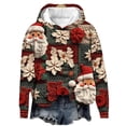 thumbnail image 1 of Suéter navideño feo Bouanq para mujer, tejido con estampado de muñecos de nieve en 3D, suéter navideño feo, sudadera con árbol de Navidad, blusa informal de manga larga para vacaciones navideñas, 1 of 3