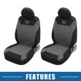 thumbnail image 6 of Unique Bargains 9Pcs Universal Washable Breathable Car Seat Covers Kit Gray, 6 of 7