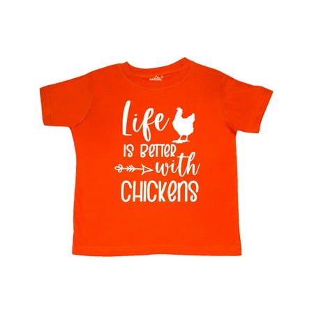 

Inktastic Life is Better with Chickens Gift Toddler Boy or Toddler Girl T-Shirt
