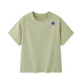 thumbnail image 2 of ITSAME Boys Girls Athletic Shirts, Cotton Quick-Dry Letter Print Crewneck Tops Summer Sport T-Shirts Green Size 11-12, 2 of 4