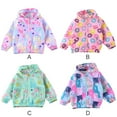 thumbnail image 3 of URMAGIC Toddler Boys Girls Cartoon Print Zip Jacket Hooded Lightweight Kids Coats Windbreaker Casual Outerwear, 3 of 3