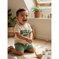 thumbnail image 3 of BemeyourBBs Toddler Baby Boys Golf Outfit Cute Infant Boy Summer Clothes Golf Crew Letter Embroidery Short Sleeve Round Neck T Shirt Tops and Pockets Shorts Set, 3 of 9