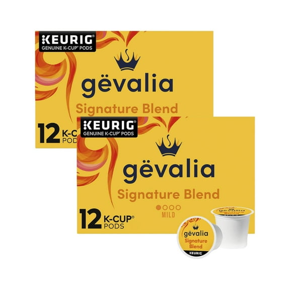 Gevalia Signature Blend Mild Light Roast K-Cup® Coffee Pods, 12 Ct Box (Pack of 2)