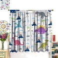 thumbnail image 3 of Kids Dinosaur Curtains Cartoon Dino Cute Animal Art Printed Curtain with Rod Pocket for Baby Boys Bedroom Nursery Children Home Decor Drapes Window Treatments 2 Panels Set 52x84in, 3 of 6