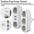 thumbnail image 2 of Wall Plate Socket Adapter Flame Retardant Voltage Protection Superior Safety Power Strip with USB Charging Ports, 2 of 8