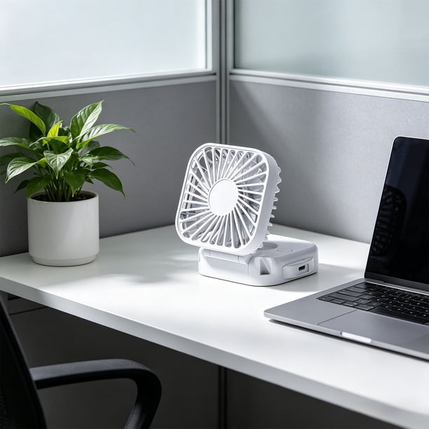 GOGO♡ ZZkhGO Portable Mirror Handheld Fan, USB Rechargeable 500mAh 3