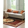 thumbnail image 4 of Rugs.com Pioneer Collection Rug – 4' x 6' Red Medium-Pile Rug Perfect For Living Rooms, Large Dining Rooms, Open Floorplans, 4 of 8