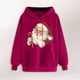 thumbnail image 2 of WILLBEST Sudadera con Capucha para Mujer, Estilo Navideño, con Estampado Navideño, Cuello Redondo y Manga Larga Diseño Holgado E Informal Mediana, 2 of 3