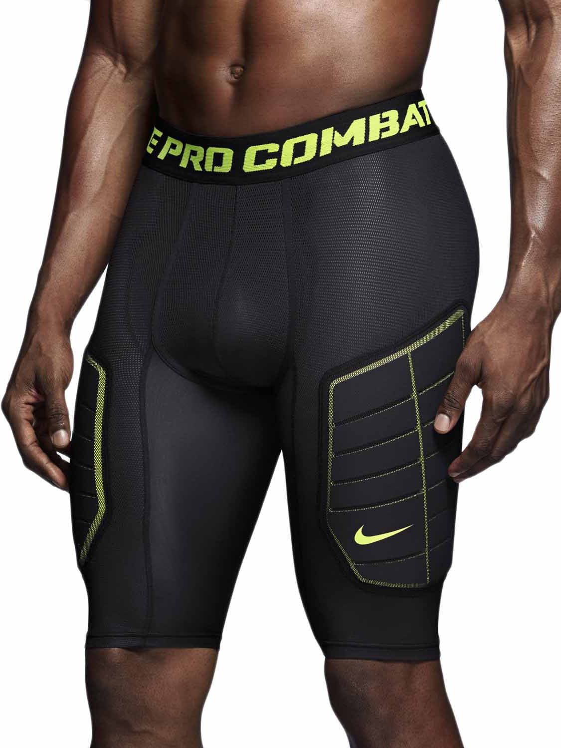 Nike Pro Combat Hyperstrong Basketball Shorts Black/Volt -