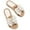 Beige, variant on Fesfesfes Women's Slide Sandals Women's Summer Woven Flip-flops With Pearl Bow Flat Beach Sandals 7(39)