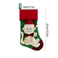 thumbnail image 2 of Large Christmas Cat Stocking Ornament Pet Themed Holiday Stocking for Christmas Trees, Fireplace Mantels & Christmas Eve Decor, Soft Material Suitable for Pet Lovers & Festive Decor, 16.9*7.5in, A, 2 of 6
