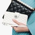 thumbnail image 3 of Funda para Motorola MOTO G Pure con tarjetero, correa para la muñeca, elegante y a prueba de golpes., 3 of 5