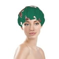 thumbnail image 3 of Balery Gingerbread Snowman Cookies Shower Caps, Double Layer Waterproof Shower Cap, Double Layers Reusable Shower Cap With Soft Comfortable For Long Thick Hair Soft Bath Shower Hair Caps, 3 of 9