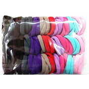 100pcs High Elastic Hair rope Ponytail Holders Scrunchie Mixed colors hair styling basic models