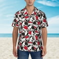 thumbnail image 4 of Haiem Cute Dog Printed Hawaiian Shirt for Men - Men’s Casual Beach Summer Shirts - Stretch Fabric with Modern Fit-Medium, 4 of 9