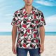 thumbnail image 2 of Balery Cute Dog Camisas hawaianas de manga corta para hombre, camisas playeras de corte holgado, camisas de vacaciones con botones,3X-Large, 2 of 7