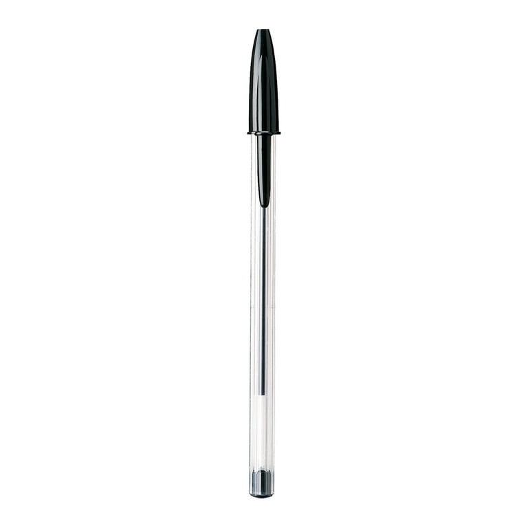 Bic Cristal Soft Ball Pens - Pack of 10 - Black Colour - Medium Point (1.2  mm) - Smooth Writing and Long-Lasting Ink