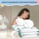 thumbnail image 5 of Toallitas extractor de leche Threlaco, paquete de 6, 120 unidades, verdes, 5 of 6