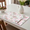 thumbnail image 6 of Placemat, Pioneer Flower Floral Print Pattern Place Mats Table Mat Set Of 2, PVC Washable Placemats for Party Kitchen Dining Decoration, 18x12 Inch, Fade Resistant, 6 of 6