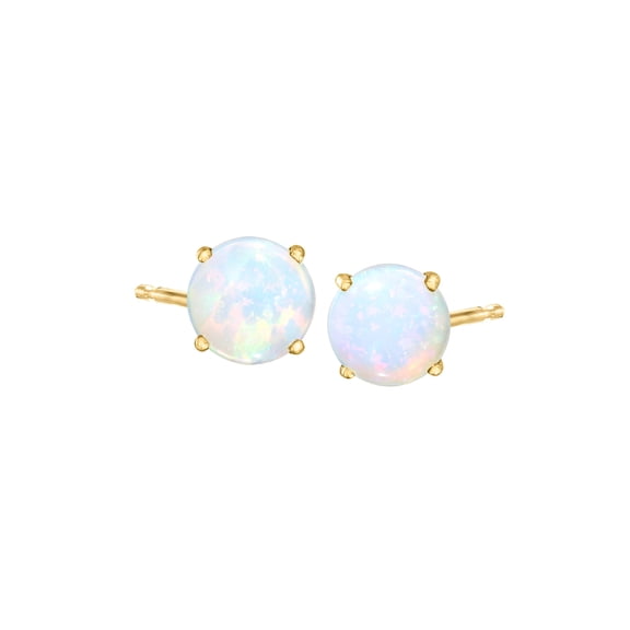 Ross-Simons Opal Stud Earrings in 14kt Yellow Gold, Women's, Adult