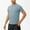 Sky Blue#02, variant on Handshe Men's Spring Loose Running Sweat - Absorbing Breathable Fitness Short - Sleeve Top