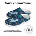 thumbnail image 6 of Lsque Alpaca Astronaut in Space Pattern Womens Comfort Cotton on Scuff With Memory Foam and Anti-skid Sole Slipper-35/36, 6 of 7