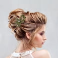 thumbnail image 2 of GOOHOCHY 1 pinza para el pelo con flores de diamantes de imitación, accesorios para el cabello para mujer, pasadores para el cabello vintage, joyería para el cabello de boda., 2 of 7