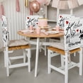 thumbnail image 3 of Kitchen Tableware Chair Back Covers, Removable Chair Covers for Dining Chairs Set of 8, Washable Chairs Slipcovers Back Seat Protector for Wedding Party 19"x20", 3 of 9