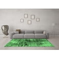 thumbnail image 3 of Ahgly Company Indoor Square Oriental Emerald Green Industrial Area Rugs, 4' Square, 3 of 4
