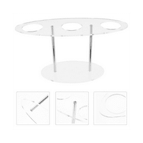 Acrylic Ice Cream Cone Holder, Charcuterie Food Cone Holder, Waffle Cone Holder Stand, 3 Holes,Transparent
