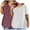White [Mix & Save More] [New Arrivals], variant on Women's Oversized V Neck Short Sleeve T Shirt Tee Top Loose Relaxed Fit Soft Cotton Casual Summer Fashion | CSEONE,Coffee XL