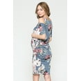 thumbnail image 3 of LaClef Women's Cold Shoulder Maternity Midi Dress, 3 of 6