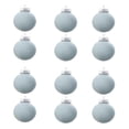 thumbnail image 1 of Vankin - 12 bolas navideñas de terciopelo, 3,14 pulgadas, de plástico flocado, ideales para decoración navideña doméstica y comercial (liquidación), 1 of 4