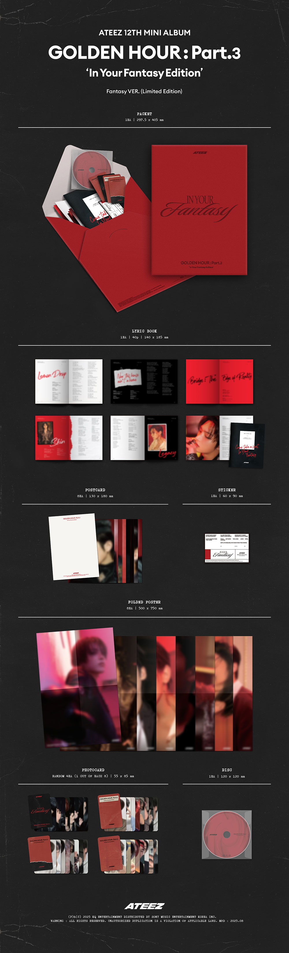 ATEEZ - [GOLDEN HOUR : PART.3 IN YOUR FANTASY EDITION] 12th Mini