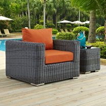 Modway Summon Outdoor Patio Fabric Sunbrella® Armchair in Canvas Tuscan