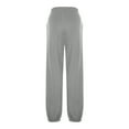 thumbnail image 4 of DuoJiaJ Women's High-Waisted Sweatpants with Pockets Loose Lounge Pants Gray M, 4 of 5