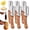 6, variant on Wooden Kitchen Tool, Kitchen Multi-Function Stainless Steel Thickened Fruit Peeler Knife, 2-in-1 Multifunctional Peeler, for Peeling & Opening Bottles