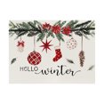 thumbnail image 1 of Christmas Tree Decorations Winter Christmas Tree Placemats 12X18 Inches Christmas Holiday Table Mats for Party Kitchen Dining Room Decoration Christmas Decorations Indoor, 1 of 6