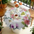 thumbnail image 4 of Round Tablecloth Spring Summer 60x60 Inch flower Table Cover for Party Picnic Dinner Round, 4 of 5