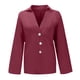 thumbnail image 4 of Ichuanyi liquidación de moda para mujeres tops de color sólido de manga larga y lino camisa suelta blusa en V tops casuales ICHUANYI WER2023081602450, 4 of 7