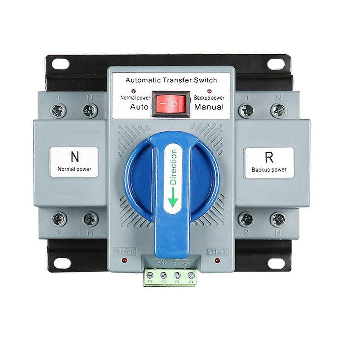 2P 63A 230V MCB Type Dual Power Automatic fer Switch ATS Rated Voltage ...