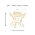 thumbnail image 2 of Design Signature par Ashley Glamour 37" Table Ronde en Marron, 2 of 5