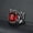 Red, variant on Men's Classic Cross Knot Stainless Steel CZ Vintage Rock Punk Hip-hop Ring 7-15-8-Bule