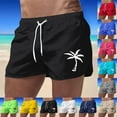 thumbnail image 2 of Kcolen Mens Swim Trunks No Liner,Mens Swim Trunks Elastic Waist Quick Dry Men Swim Shorts Stretchy Upf Bathing Suit Beach Summer Swimwear,Yellow, 2 of 5