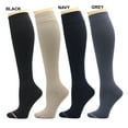 Dr. Motion 4 Pairs Pack Women's Graduated Compression Knee High Socks