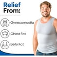 thumbnail image 3 of Men Body Shaper Compression Vest Undershirt Seamless Waist Trainer Tank Top Belly Control Shapewear, 3 of 8