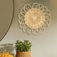 thumbnail image 1 of Cesta Colgante Perfecl Decoración Rústica Mimbre Tejido Cesta Poco Profunda, 1 of 8