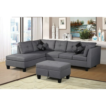 sectional ottoman gray chaise sofa storage harper pillows bright designs dialog displays option button additional opens zoom