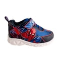 thumbnail image 3 of Spider-Man Web Crawl Kids Light Up Athletic Shoes - Size 8, 3 of 6